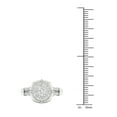 thumbnail image 4 of 3/4Ct TDW Diamond 14k White Gold Split Shank Cluster Engagement Ring (I-J, I2), 4 of 4