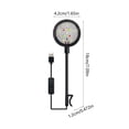 thumbnail image 3 of LED Aquarium Light, Grow Light Aquarium Plant Lighting Rotatable Clip On Lamps for Small Fish Tank, Landscape Lighting (Black), 3 of 6