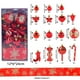 thumbnail image 2 of Decoraciones navideñas, adornos navideños, regalos navideños Juego de 30 adornos navideños con forma de bastón de caramelo y cinta. Combinación de bolas y cintas., 2 of 4