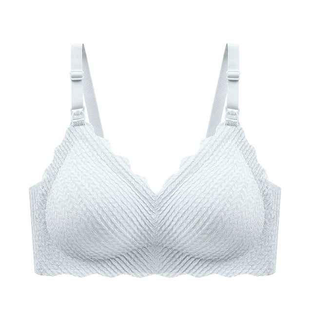 Women‘s Bra Wireless Maternity Seamless Front Buckle Breastfeeding Bra Lace Fashion