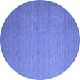 thumbnail image 1 of Ahgly Company Indoor Round Abstract Blue Contemporary Area Rugs, 8' Round, 1 of 4