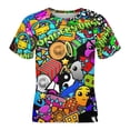 thumbnail image 4 of T-Shirt pour Enfants Geometry Dash Imprimé Confortable T-Shirt Graphique Décontracté pour Usage Quotidien 130 cm, 4 of 8