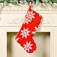 thumbnail image 2 of Calcetines De Navidad De Copo De Nieve De Peluche Calcetines De Decoración De Copo De Nieve De Peluche Suave Calcetines De Copo De Nieve Festivo Colgante De Árbol De Navidad Con Cuerda Colgante Serendint HA027647-01, 2 of 7