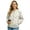 Rabbit Flower Leaf, variant on COEQINE Women's Bomber Jacket Zip Up Long Sleeve Varsity Shackets Lightweight Coat with Pockets, Stand Collar Loose Fit Casual Jacket Fall Winter Outfits, Small, Cow Sunflower Yellow