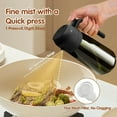 thumbnail image 4 of 16oz/470ml Light-Blocking Dark Oil Sprayer for Cooking, 2 in 1 Olive Oil Dispenser Bottle for Kitchen, Premium Dark Green Glass Oil Bottle, Food-Grade Oil Mister for Air Fryer, BBQ (Black), 4 of 8
