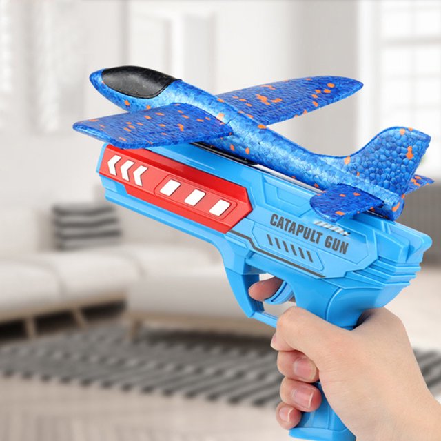 Juguetes Voladores Para Deportes Al Aire Libre Juguetes lanzadores de aviones antideslizantes con/sin regalos de cumpleaños ligeros para niños y niñas