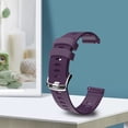 thumbnail image 3 of Cateissary 10 colores correa de reloj de silicona correa de inteligente correa de silicona reemplazo para Garmin/HUAWEI/Samsung 20mm Relojes inteligentes morado oscuro, 3 of 6