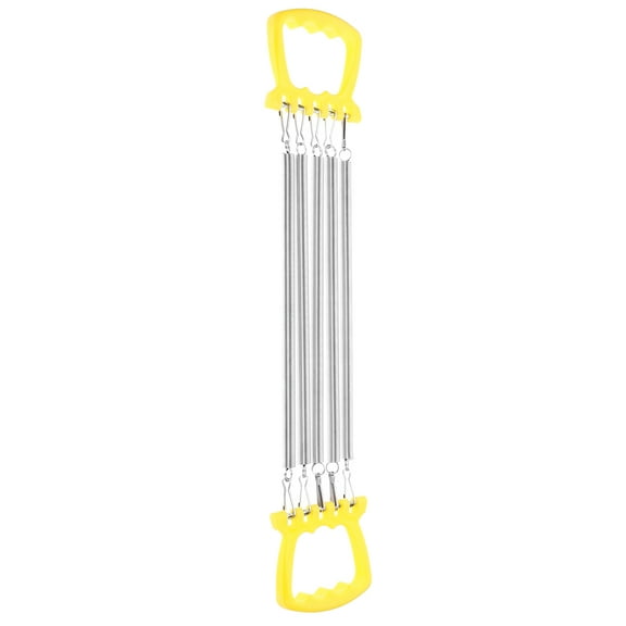 MIPCASE Spring Steel Chest Expander Yellow Fitness Rope Workout Pulling Strap for Home Gym