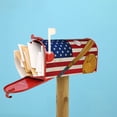 thumbnail image 6 of Rateoe American Flag And Baseball Printed Mailbox Covers - Easy to Install Fall, Winter, Spring, Summer Mailbox Cover - Weather and UV-Resistant Mailbox Decor - Mailbox Magnetic Covers-21x18 in, 6 of 8