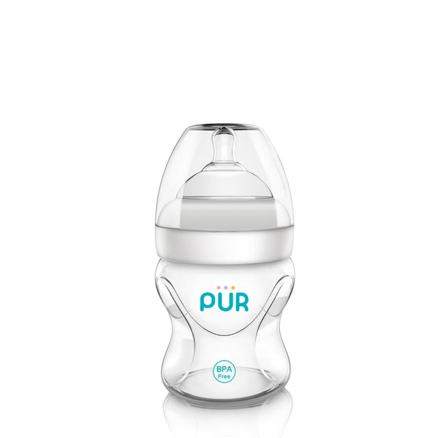 Biberón PUR Plus Cuello Ancho 5oz Anticólicos PUR 9811