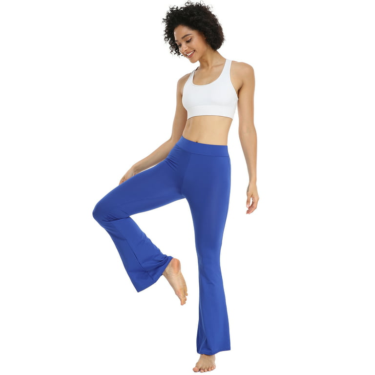 VASLANDA Flare Pants for Women - High Waist Workout Bootleg Yoga Leggings 