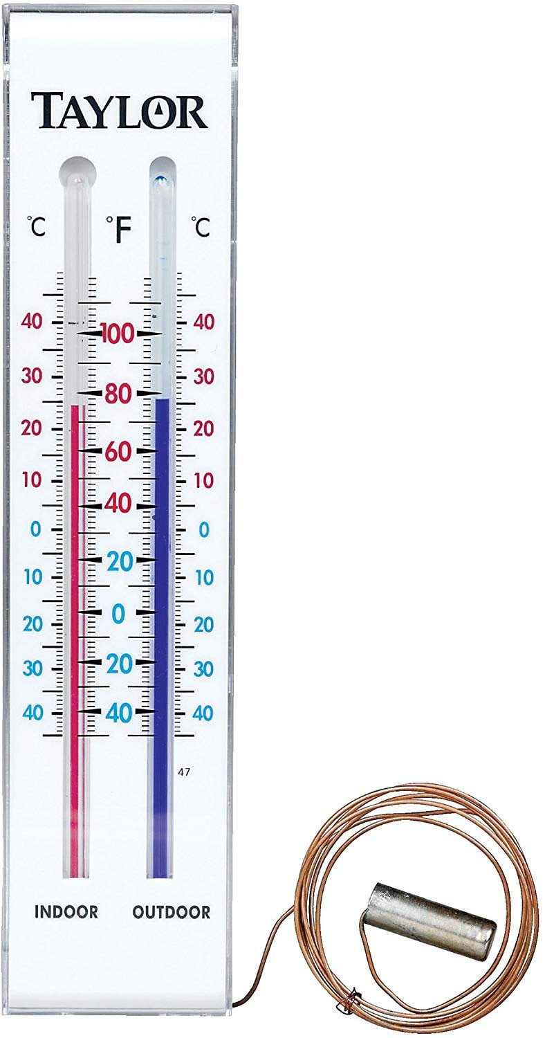 White ClimeMET CM3086 Electronic Digital Min/Max Roofed Plastic Thermometer Perfect for both Indoors and Outdoors Perfect gift for any Weather Enthusiast.