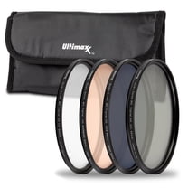 Ultimaxx Professional 95mm Four Piece HD Digital Filter Kit (UV, CPL, ND9, Warming Filters) for Camera Lens with 95MM Filter Thread and Protective Filter Pouch