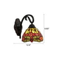 thumbnail image 4 of Chloe Lighting Empress Dragonfly 1-Light Glass Wall Sconce in Dark Bronze, 4 of 4
