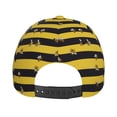 thumbnail image 4 of Baseball Cap, Striped With Bees Sun Hats for Men Women, Adjustable Golf Dad Hat for Outdoor Activities, 4 of 7