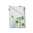 thumbnail image 2 of Cartoon Soft Flannel Fleece Throw Blanket, Funny Jungle Creatures Balancing on Each Other Animal Tower in Forest, Cozy Plush for Indoor and Outdoor Use, 70" x 90", Green Blue Orange, by Ambesonne, 2 of 6