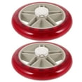 thumbnail image 3 of KAJNBN 2Pcs Red Plastic Wheels for Cart Suitable for General Users and Shopping Occasions 5.5x5.5x1.2in, 3 of 8