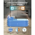 thumbnail image 3 of Frstem Inflatable Folding Bathtub for Adults, 5'3" Collapsible Ice Bath Tub for Athletes, Portable Foldable Hot Tub with Electric Air Pump, SPA Freestanding Soaking Barrel for Indoor or Outdoor, 3 of 8