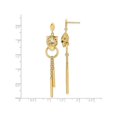 thumbnail image 3 of 14K Yellow Gold Tiger Animal Dangle Earrings, 3 of 4