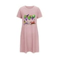 thumbnail image 4 of Mardi Gras Sleep Shirts for Women Funny Carnival Graphic Print Short Sleeve Night Shirts Nightgown Soft Nightdress, 4 of 5
