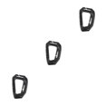 thumbnail image 1 of Yuarrent Mosquetones de plástico en forma de D, clip de hebilla colgante, conector de llavero de conexión rápida, escalada, senderismo, Type1 NO1, 1 of 6