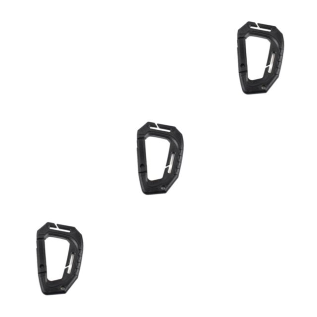 Yuarrent Mosquetones de plástico en forma de D, clip de hebilla colgante, conector de llavero de conexión rápida, escalada, senderismo, Type1 NO1