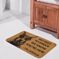 thumbnail image 4 of The Doberman Door Mat, We Know You ARE Here The Doberman Dog Door Mats, Funny Doberman Doormat, Funny Doormat Welcome Mat Funny Door Mat Outdoor Decor,Indoor Doormat,Coral Velvet Rug 17”x30”, 4 of 7