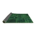 thumbnail image 2 of Ahgly Company Indoor Rectangle Patchwork Green Transitional Area Rugs, 8' x 12', 2 of 4