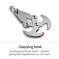 thumbnail image 3 of Climbing Hook, Anti Rust Stainless Steel Compact Size Outdoor Accessory  For Outdoor Activities, 3 of 8