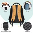 thumbnail image 4 of Yuyamidu 17 Inch Cute Axolotl Book Bag Elementary School Backpack with Adjustable Straps for Girls 7-8 Sunflowers Primary School Bag, 4 of 7