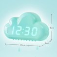 thumbnail image 5 of Nube blanca Despertador niños Luz LED Mesa Control de voz Despertador Relojes digitales Escritorio Despertador electrónico USB Powere B5R2, 5 of 5