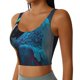 thumbnail image 2 of Balery Modern Style Blue Parrot Sujetadores deportivos con espalda cruzada para mujer, acolchados, sin costuras, de alto impacto, ideales para yoga, gimnasio, entrenamiento y fitness.-X-Large, 2 of 8