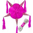 thumbnail image 3 of Barbie Pink Pinata, Extra Large (32"), 25-ft Rope included, Valentines Day Pinata, 3 of 13