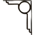 thumbnail image 4 of Ekena Millwork 2"W x 12"D x 15"H Maria Wrought Iron Bracket, (Triple center brace), Antiqued Warm Silver, 4 of 8