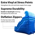 thumbnail image 6 of TentandTable Commercial Inflatable Water Slide, Blue Marble Wave Curved with Blower, 17 ft, 6 of 9