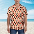 thumbnail image 2 of Xecao Table Tennis Rackets Pattern Men's Hawaiian Shirt with Button Front and Chest Pocket Classic Short Sleeve Beach Vacation Shirt,XX-Large, 2 of 7