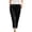 #310-Black, variant on TaTaai Womens Casual Wide Leg Pants Linen Feel Drawstring Elastic Waist Solid Color Loose Trousers for Daily 1-Pack Gift