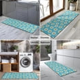 thumbnail image 2 of Blue Daisy Flower Pattern Kitchen Rug Mat,Kitchen Runner Rugs Non Skid Washable,Decorative Kitchen Floor Mats for Kitchen,Sink,Laundry,17"X47", 2 of 5