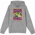 thumbnail image 4 of Scooby-Doo Munchies Run Adult Heather Gray Long Sleeve Hoodie-Medium, 4 of 6