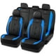 thumbnail image 1 of Fundas de Asiento para Coche Skechers de Lujo en Cuero Sintético Impermeable Azul, 1 of 8