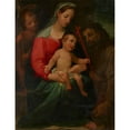 thumbnail image 2 of Vincenzo Rustici 19x24 Black Ornate Framed Double Matted Museum Art Print Titled: Madonna and Child with the Infant Saint John the Baptist and Saint Francis (16th Century), 2 of 5