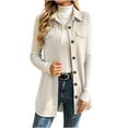 thumbnail image 2 of Livrdious Fall Cardigan for Women Sleeveless Open Front Cardigan Vest Casual Button Down Waffle Knit Coat, S-XXL, 2 of 8