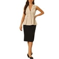 Lapel Collar W/shoulder Pads Vest