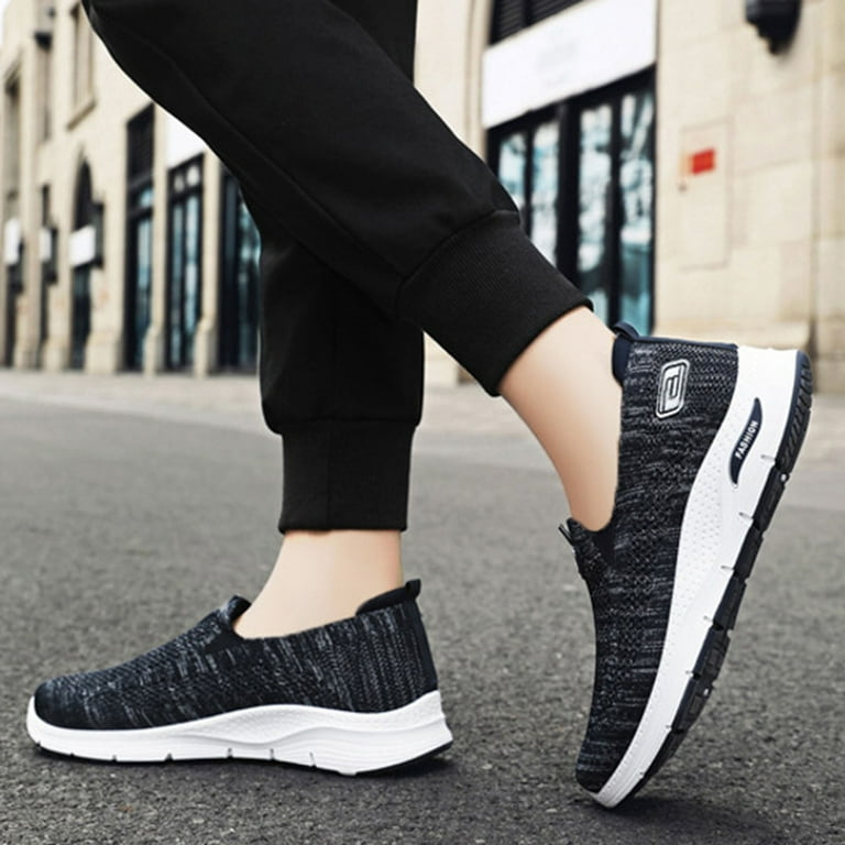 PMUYBHF Women s Shoes Size 10 Wide Women Casual Shoes Fashionable New Pattern Couple Style Simple Solid Color Flat Bottom Comfortable Non Slip Shoes