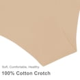 thumbnail image 4 of SHARICCA Women Seamless Cheeky Bikini No Show Panties Ladies Invisible Breathable Briefs Soft Stretch Underwear Multi Pack, 4 of 7