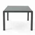 thumbnail image 4 of 39.25" Aluminum Outdoor Coffee Table - Tempered Glass Top, Rust-Resistant Frame (Dark Gray), 4 of 5