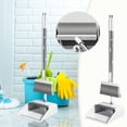 thumbnail image 1 of Foldable Silicone Dustpan and Adjustable Handle Set for Efficient Indoor Floor Glass and Tile Cleaning, 1 of 6
