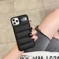 thumbnail image 4 of SECOWEL Black Puffer Case, Soft Touch Case Puffer Jacket Material 3D Protective Shockproof Cover（for iPhone 14）, 4 of 5