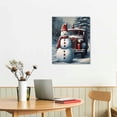 thumbnail image 2 of ONETECH Christmas Snowman Canvas Wall Art Paintings Winter Decor Gifts Without Frame, 2 of 4