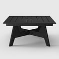 thumbnail image 5 of WestinTrends Avalon Modern Low Outdoor Patio Square HDPE Coffee Table, Black, 5 of 9